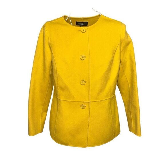 NEW WITH TAGS Talbots Double-Face Wool Jacket Size 4P- Yellow - Picture 1 of 11